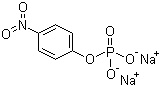 结构式 CAS# 4264-83-9, 4-硝基苯磷酸二钠; 磷酸-4-硝基苯酯二钠盐