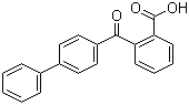 structure of CAS# 42797-18-2, 2-(4-Biphenylylcarbonyl)benzoic acid;2-(4-Phenylbenzoyl)benzoic acid