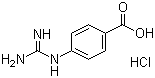 structure of CAS# 42823-46-1, 4-Guanidinobenzoic acid hydrochloride