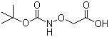 Boc-aminooxyacetic acid molecular structure (CAS 42989-85-5)