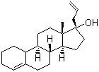 structure of CAS# 432-60-0, Allylestrenol;13-Methyl-17-prop-2-enyl-2,3,6,7,8,9,10,11,12,14,15,16-dodecahydro-1H-cyclopenta[a]phenanthren-17-ol