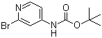 structure of CAS# 433711-95-6, tert-Butyl 2-bromopyridin-4-ylcarbamate
