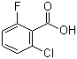 结构式 CAS# 434-75-3, 2-氯-6-氟苯甲酸