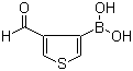 结构式 CAS# 4347-32-4, 3-醛基-4-噻吩硼酸