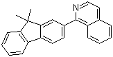 结构式 CAS# 435277-99-9, 1-(9,9-二甲基芴-2-基)异喹啉