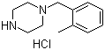 结构式 CAS# 435345-16-7, 1-[(2-甲基苯基)甲基]哌嗪盐酸盐