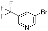 3-Bromo-5-(trifluoromethyl)pyridine molecular structure (CAS 436799-33-6)