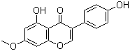 structure of CAS# 437-64-9, 4',5-Dihydroxy-7-methoxyisoflavone;5,4'-Dihydroxy-7-methoxyisoflavone