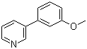 结构式 CAS# 4373-67-5, 3-(3-甲氧基苯基)吡啶