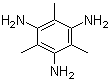 structure of CAS# 4380-92-1, 2,4,6-Triaminomesitylene;1,3,5-Triamino-2,4,6-trimethylbenzene; 2,4,6-Mesitylenetriamine