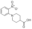 structure of CAS# 438192-02-0, 1-(2-nitrophenyl)piperidine-4-carboxylic Acid