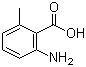结构式 CAS# 4389-50-8, 2-氨基-6-甲基苯甲酸