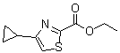 结构式 CAS# 439692-05-4, 4-环丙基噻唑-2-羧酸乙酯