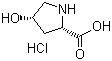 结构式 CAS# 441067-49-8, (4S)-4-羟基-L-脯氨酸盐酸盐