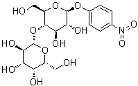 结构式 CAS# 4419-94-7, 对硝基苯基 beta-D-乳糖苷