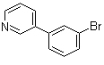 structure of CAS# 4422-32-6, 3-(3-Bromophenyl)pyridine;3-(m-Bromophenyl)pyridine; 3-(3'-Bromophenyl)pyridine