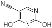 结构式 CAS# 4425-56-3, 5-氰基尿嘧啶; 2,4-二羟基-5-嘧啶甲腈