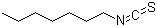 Heptyl isothiocyanate molecular structure (CAS 4426-83-9)