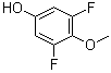 structure of CAS# 443-42-5, 3,5-Difluoro-4-methoxyphenol