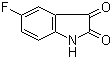 structure of CAS# 443-69-6, 5-Fluoroisatin ;5-Fluoroindoline-2,3-dione
