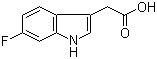 6-Fluoroindole-3-acetic acid molecular structure (CAS 443-75-4)