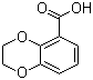 结构式 CAS# 4442-53-9, 2,3-二氢-1,4-苯并二噁烷-5-羧酸