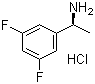 structure of CAS# 444643-16-7, (S)-1-(3,5-Difluorophenyl)ethanamine hydrochloride