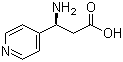结构式 CAS# 444806-04-6, (S)-3-氨基-3-(吡啶-4-基)丙酸