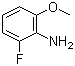 结构式 CAS# 446-61-7, 2-氟-6-甲氧基苯胺