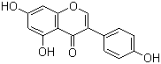 结构式 CAS# 446-72-0, 金雀异黄酮; 4',5,7-三羟基异黄酮; 染料木黄酮; 染料木素
