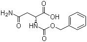 structure of CAS# 4474-86-6, N-Carbobenzyloxy-D-asparagine;N-alpha-CBZ-D-Asparagine; 4-Amino-2-{[(benzyloxy)carbonyl]amino}-4-oxobutanoic acid; N-Cbz-D-Asn-OH