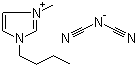 结构式 CAS# 448245-52-1, 1-丁基-3-甲基咪唑鎓二氰胺盐