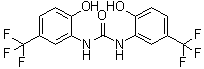 structure of CAS# 448895-37-2, 1,3-Bis(2-hydroxy-5-trifluoromethylphenyl)urea;NS 1643