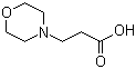 structure of CAS# 4497-04-5, 3-(4-Morpholinyl)propanoic acid;3-Morpholin-4-ylpropionic acid