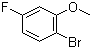 structure of CAS# 450-88-4, 2-Bromo-5-fluoroanisole;1-Bromo-4-fluoro-2-methoxybenzene