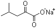 结构式 CAS# 4502-00-5, alpha-酮基异己酸钠盐; 4-甲基-2-氧代-戊酸钠盐