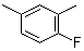 structure of CAS# 452-65-3, 1,3-Dimethyl-4-fluorobenzene;1-Fluoro-2,4-dimethylbenzene; 2,4-Dimethylfluorobenzene