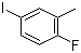 2-Fluoro-5-iodotoluene molecular structure (CAS 452-68-6)