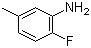 structure of CAS# 452-84-6, 2-Fluoro-5-methylaniline;2-Fluoro-5-methylbenzeneamine; 3-Amino-4-fluorotoluene; 6-Fluoro-m-toluidine