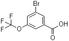 structure of CAS# 453565-90-7, 3-Bromo-5-trifluoromethoxybenzoic acid