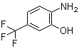 2-Amino-5-(trifluoromethyl)phenol molecular structure (CAS 454-82-0)
