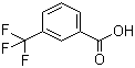 structure of CAS# 454-92-2, 3-(Trifluoromethyl)benzoic acid;3-Carboxybenzotrifluoride; m-Trifluoromethylbenzoic acid; alpha,alpha,alpha-Trifluoro-m-toluic acid