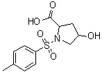 结构式 CAS# 454473-66-6, 4-羟基-1-[(4-甲基苯基)磺酰基]脯氨酸