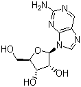 2-Aminopurine riboside molecular structure (CAS 4546-54-7)