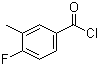structure of CAS# 455-84-5, 4-Fluoro-3-methylbenzoyl chloride
