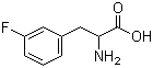 structure of CAS# 456-88-2, 3-Fluoro-DL-phenylalanine