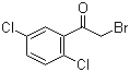 structure of CAS# 4571-25-9, 2-Bromo-1-(2,5-dichlorophenyl)ethanone;2-Bromo-2',5'-dichloroacetophenone