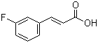 3-Fluorocinnamic acid molecular structure (CAS 458-46-8)