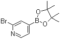 结构式 CAS# 458532-82-6, 2-溴吡啶-4-硼酸频哪醇酯