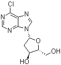 结构式 CAS# 4594-45-0, 6-氯嘌呤 2'-脱氧核苷